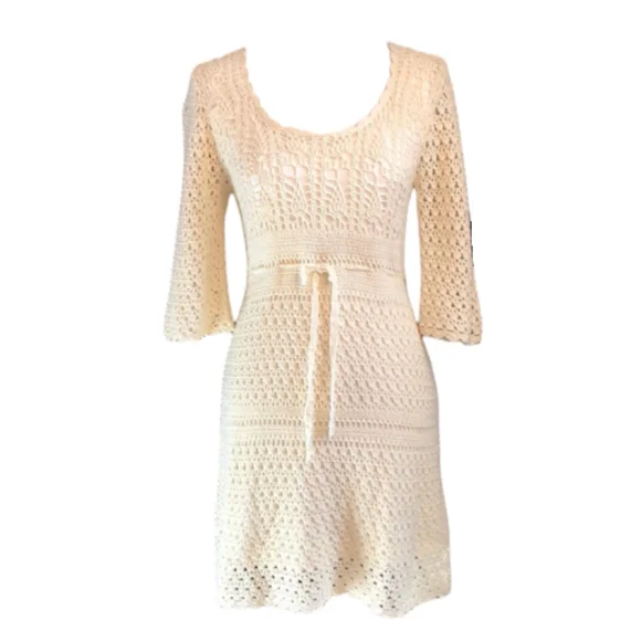 white christmas dresses Novalee Flower Crochet Maxi Dress main image 0